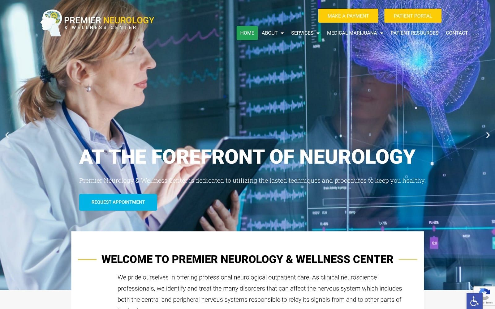 Premierneurologycenter.com Screenshot