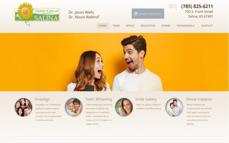 Salinasmiles.com Screenshot