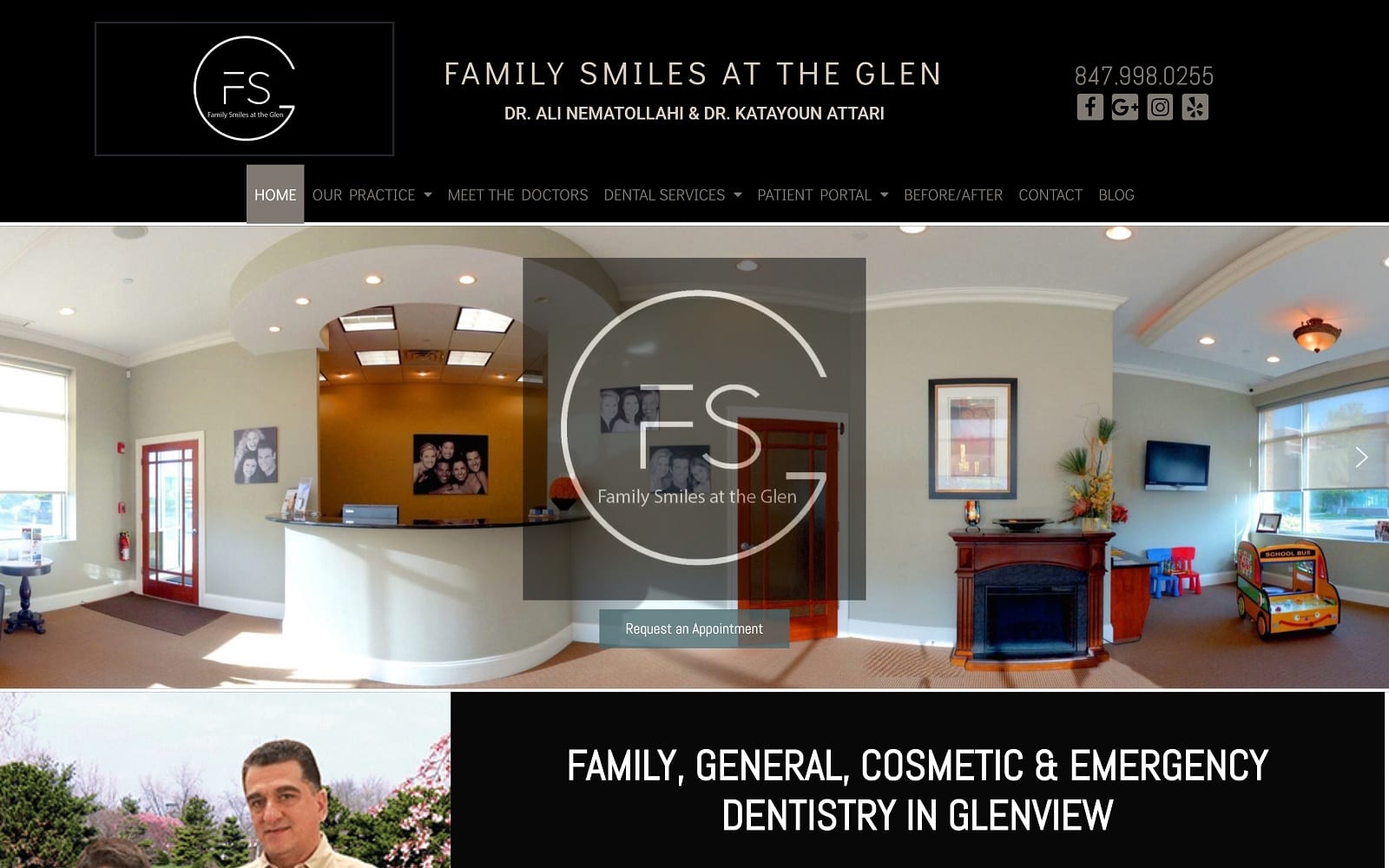 Familysmilesattheglen.com Screenshot