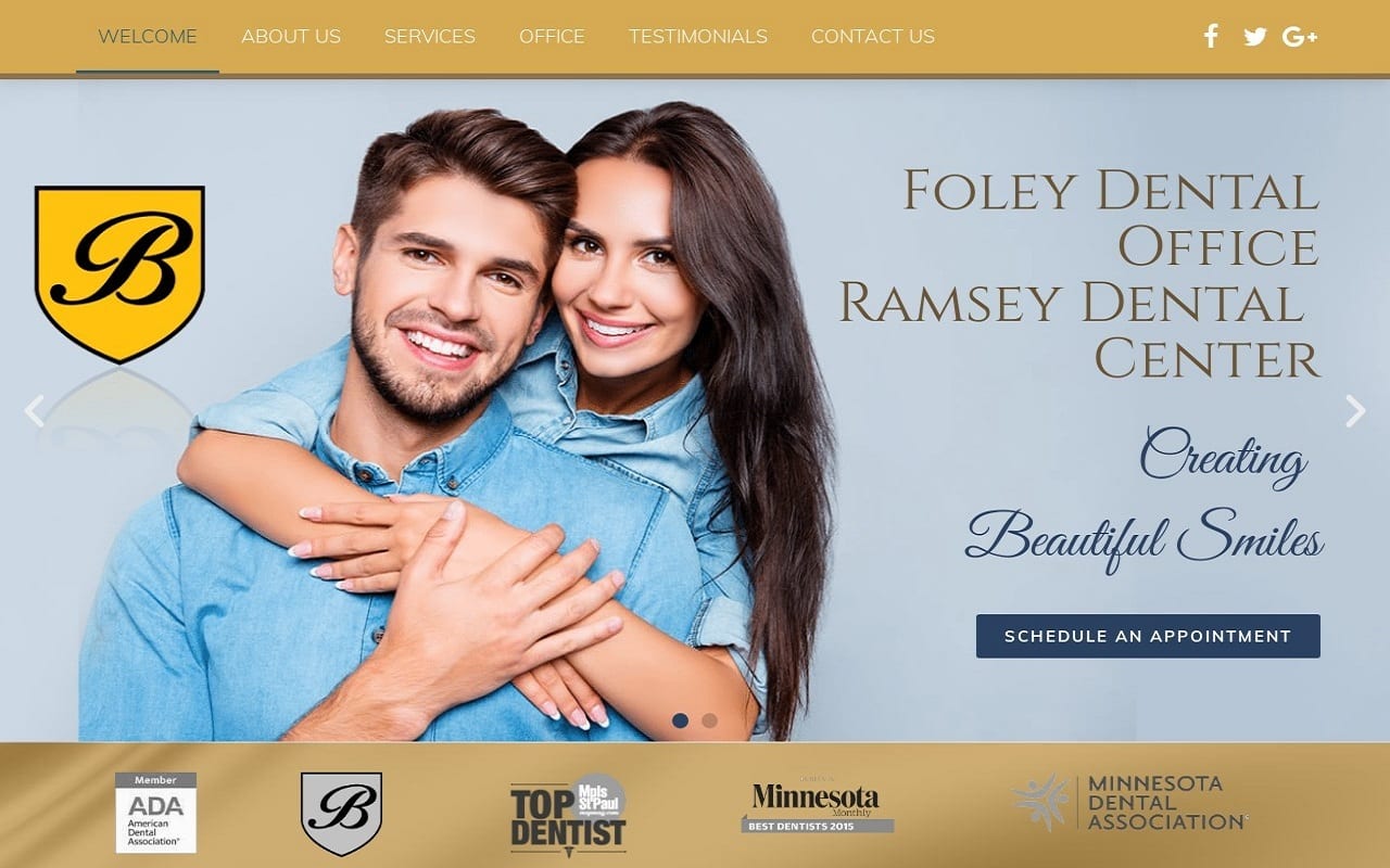 Foleyandramseydental.com Screenshot