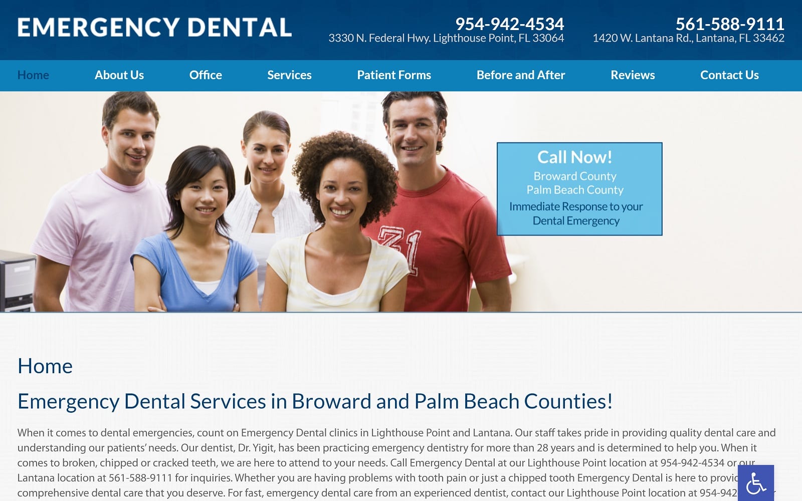 Southfloridaemergencydental.com Screenshot