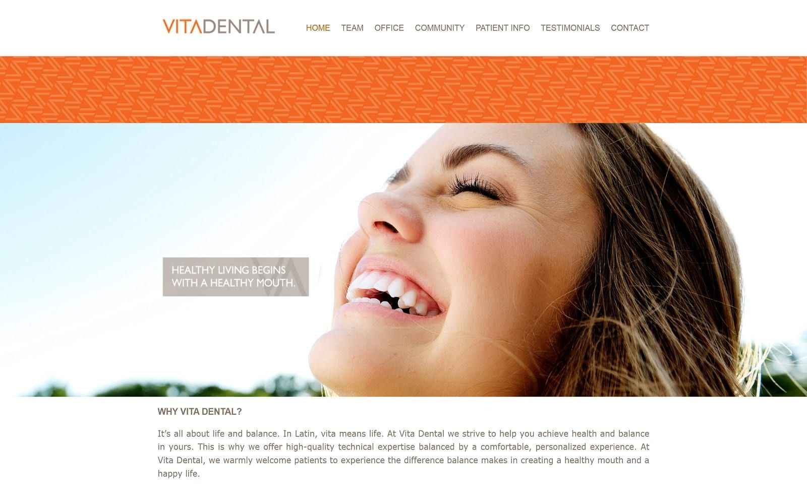 Vitadental.com Screenshot