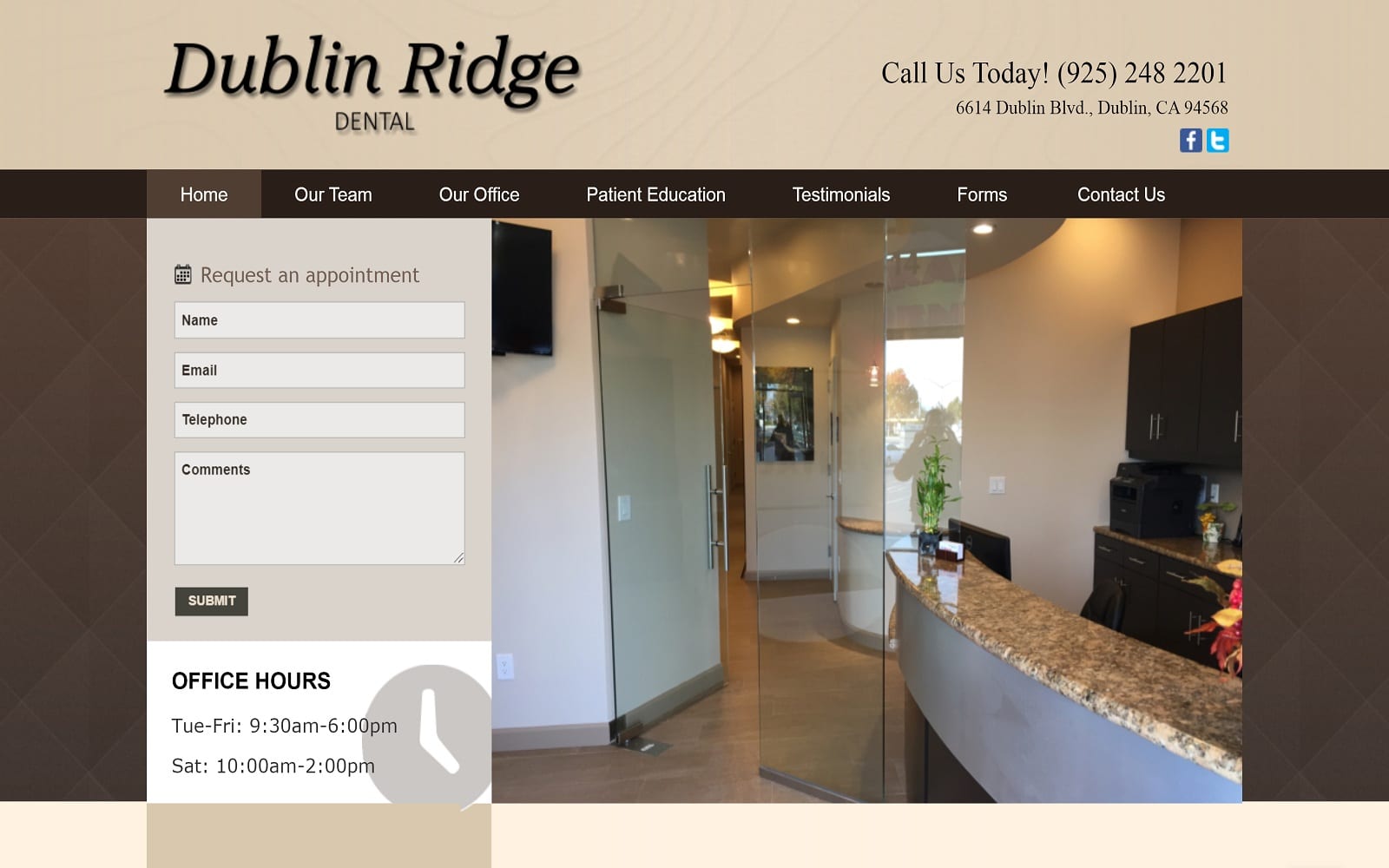 Dublinridgedental.com Screenshot