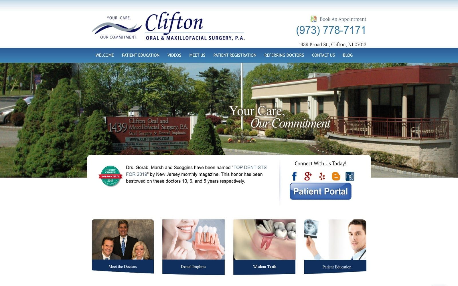 Cliftonoms.com Screenshot