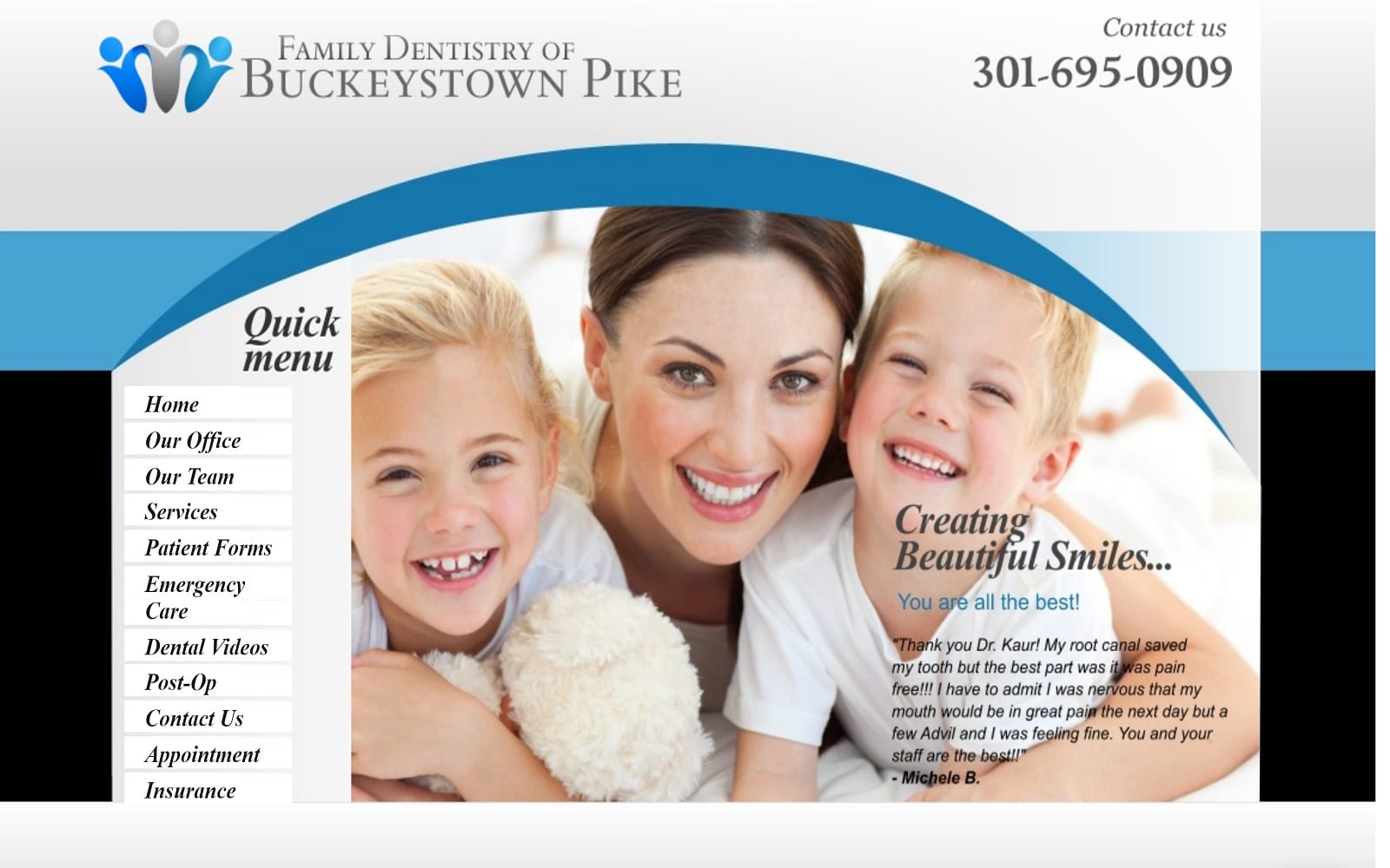 Familydentistryofbuckeystownpike.com Screenshot