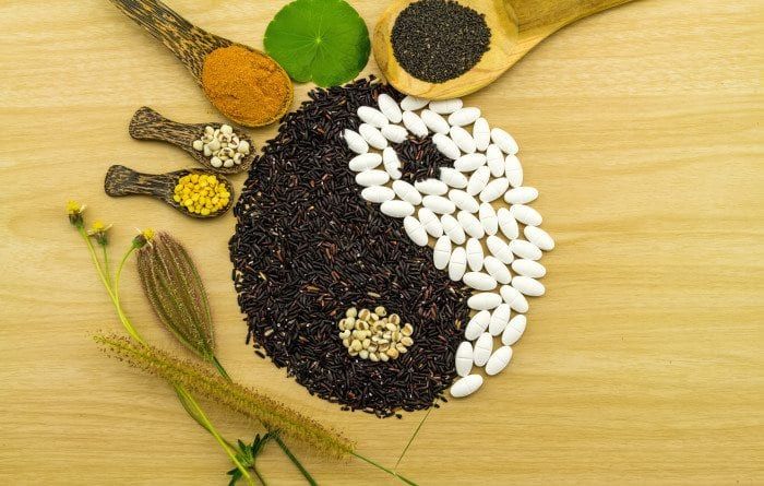 Yin And Yang From Eastern Medicinal Ingredients.