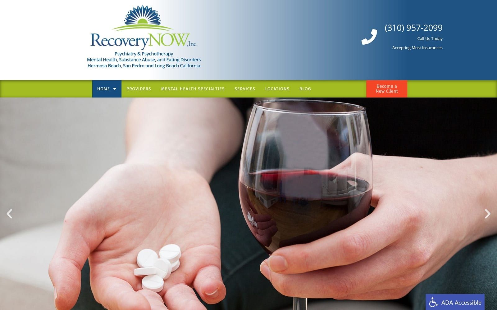 Recoverynowla.com Screenshot