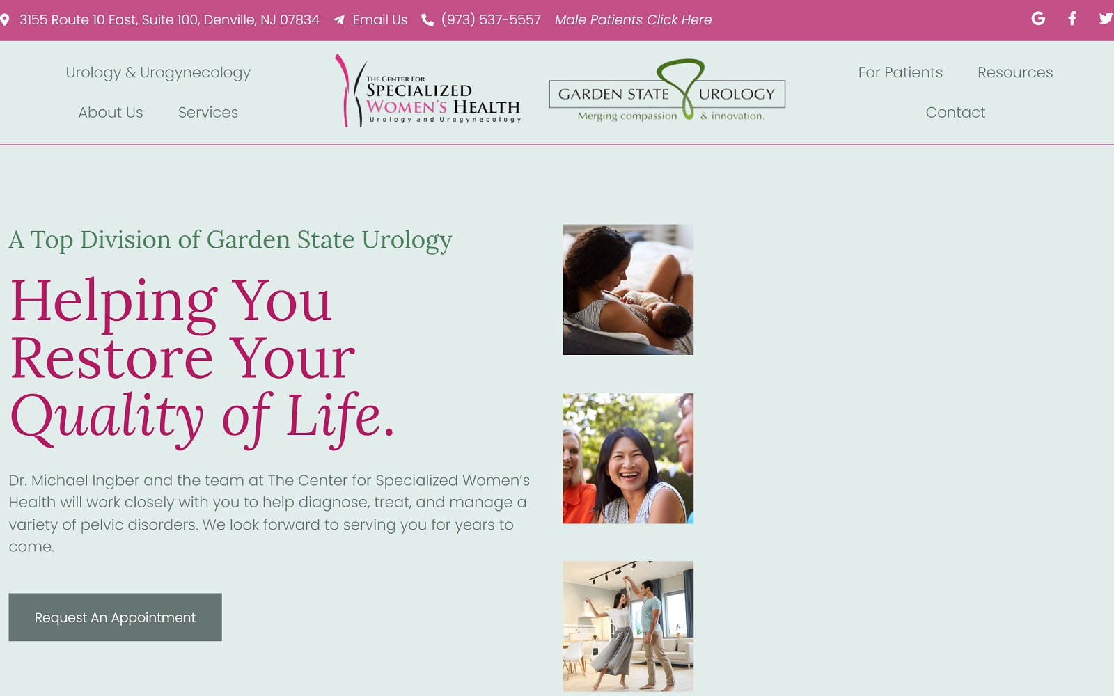 specializedwomenshealth.com screenshot