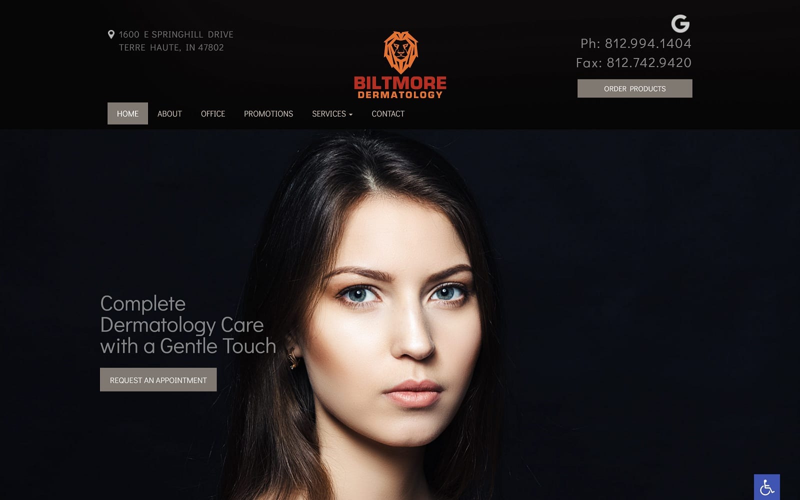 Biltmorederm.com Screenshot