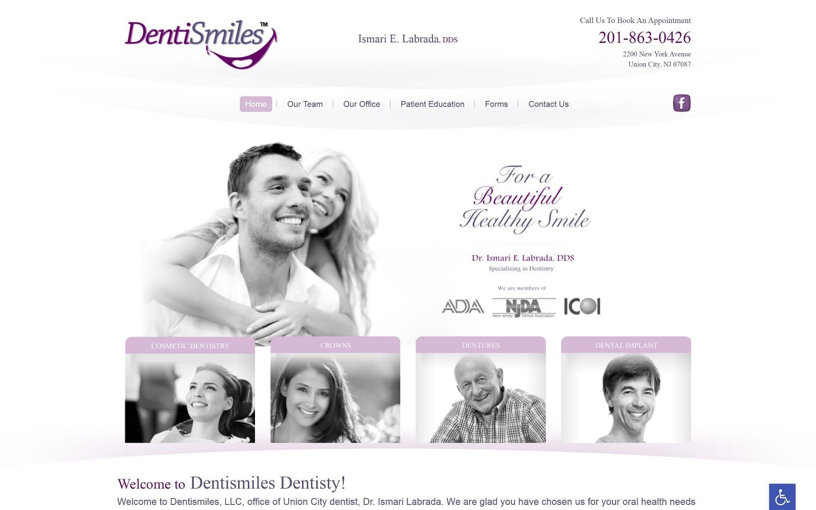 Dentismiles.com Screenshot