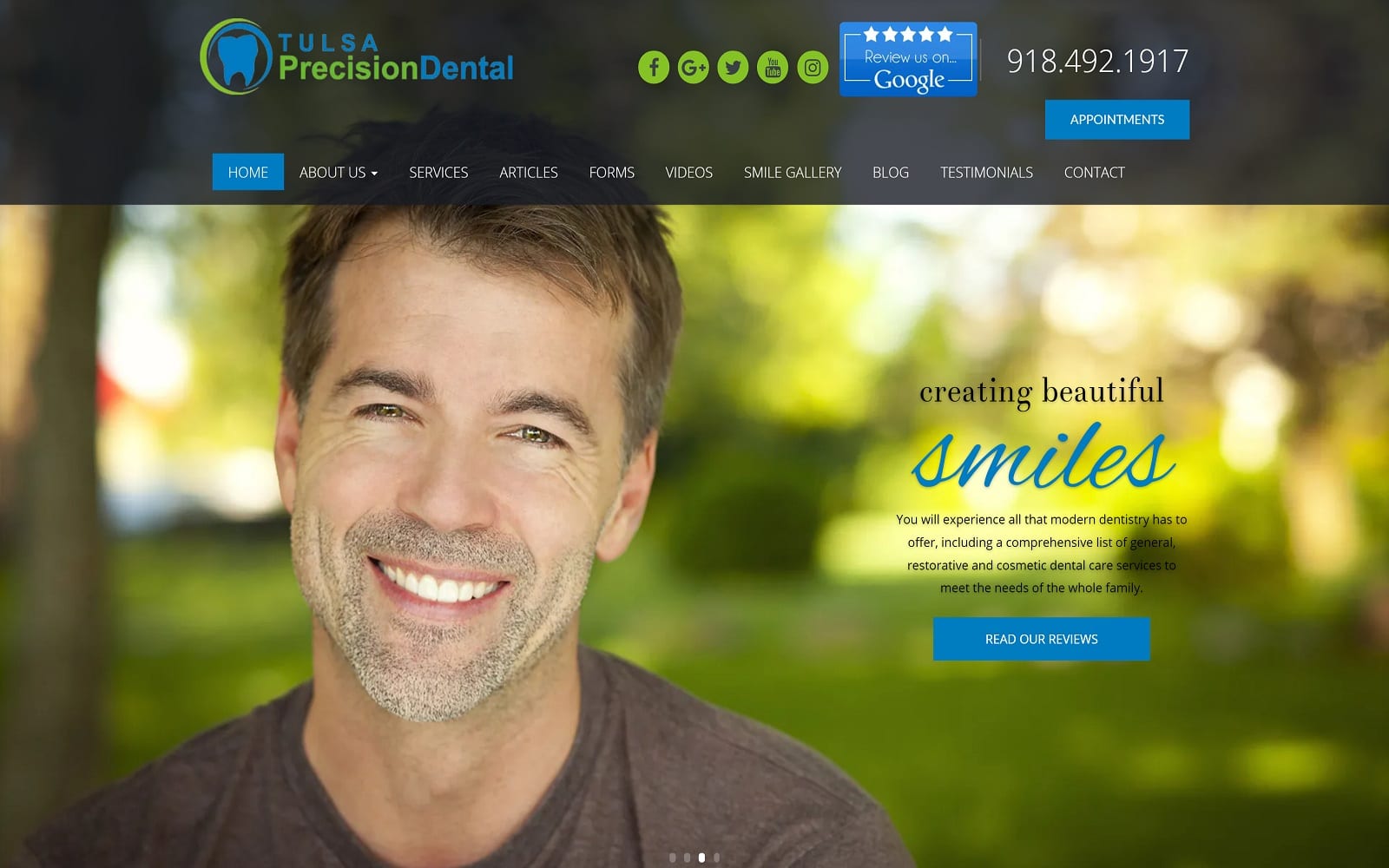 Tulsaprecisiondental.com Screenshot