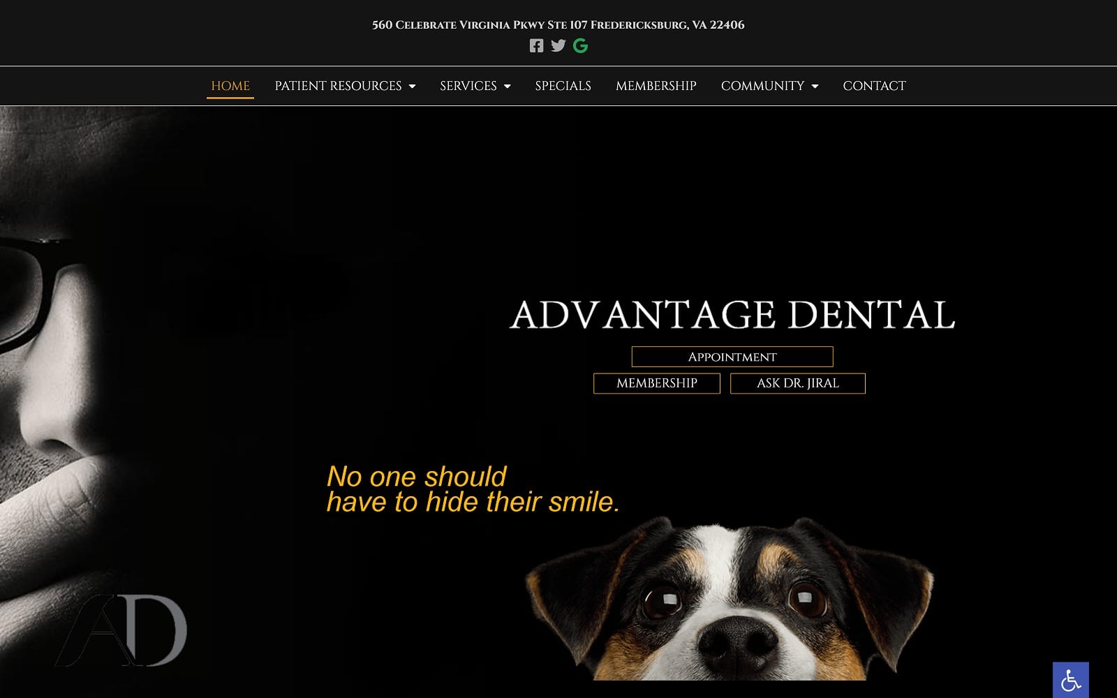 Advantage Dental Website Designed By O360®