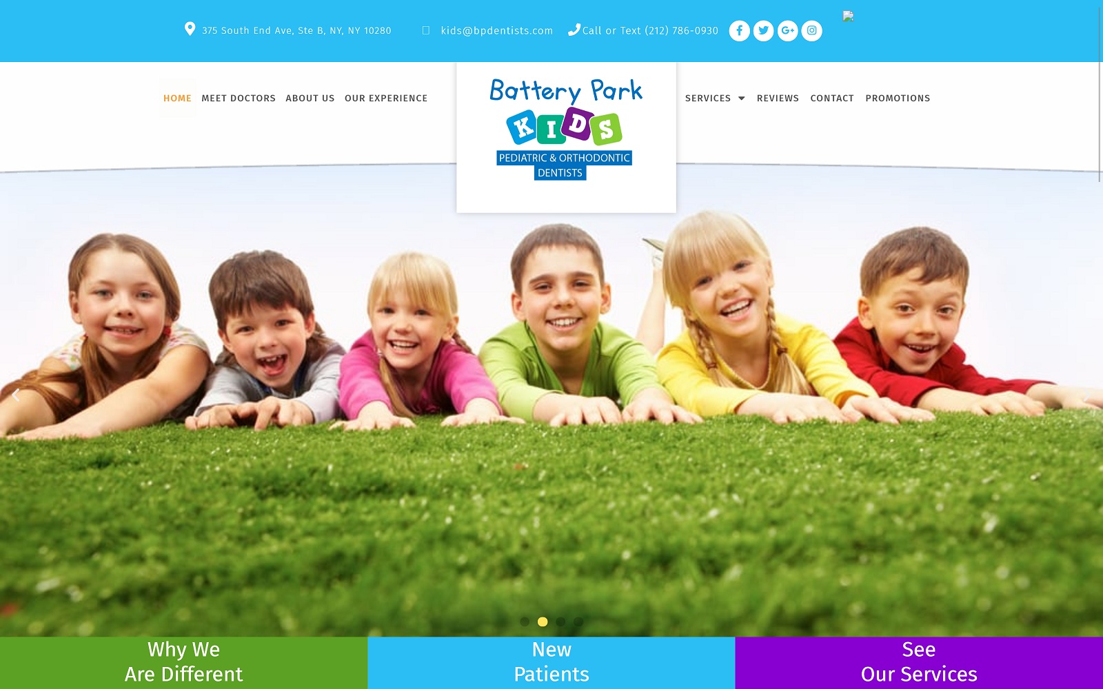 Batteryparkpediatricdentists.com Screenshot