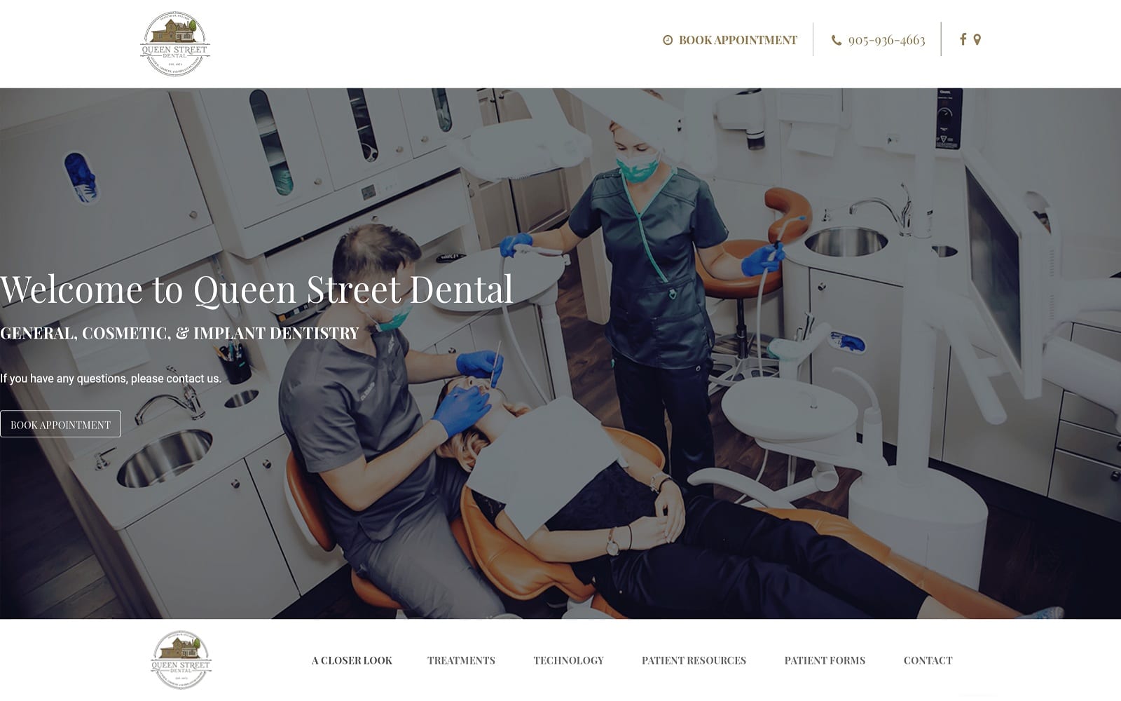 Queenstreetdental.ca Screenshot