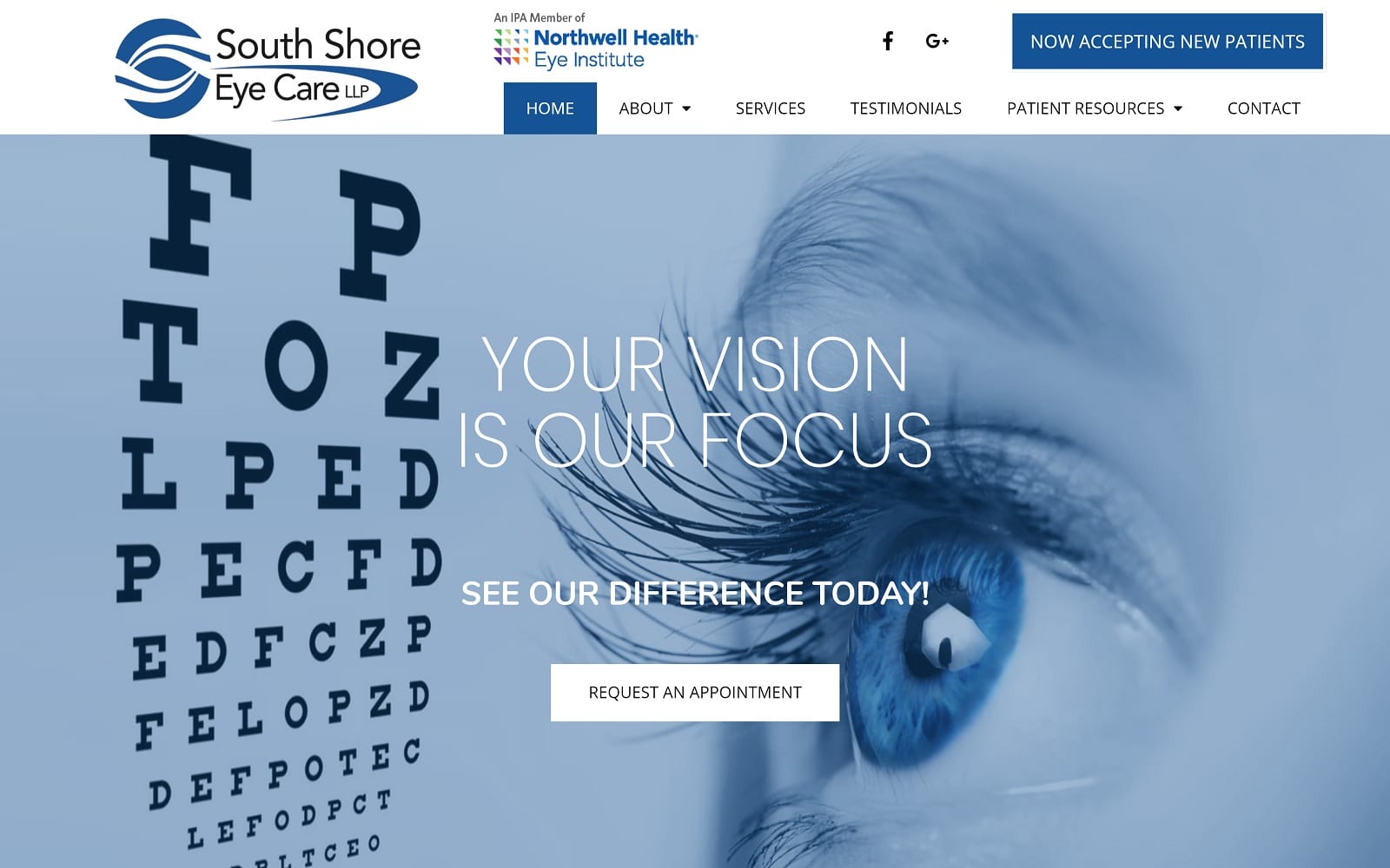 Southshoreeyecare.net Screenshot