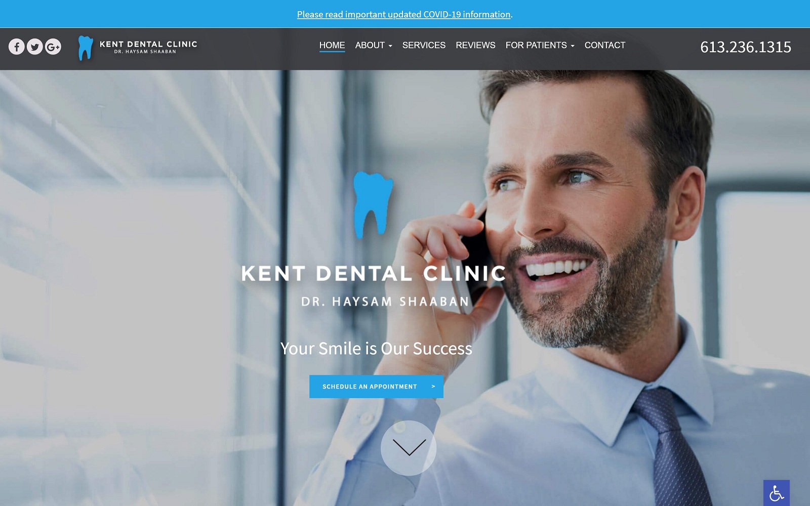 kentdentalclinic.ca screenshot1