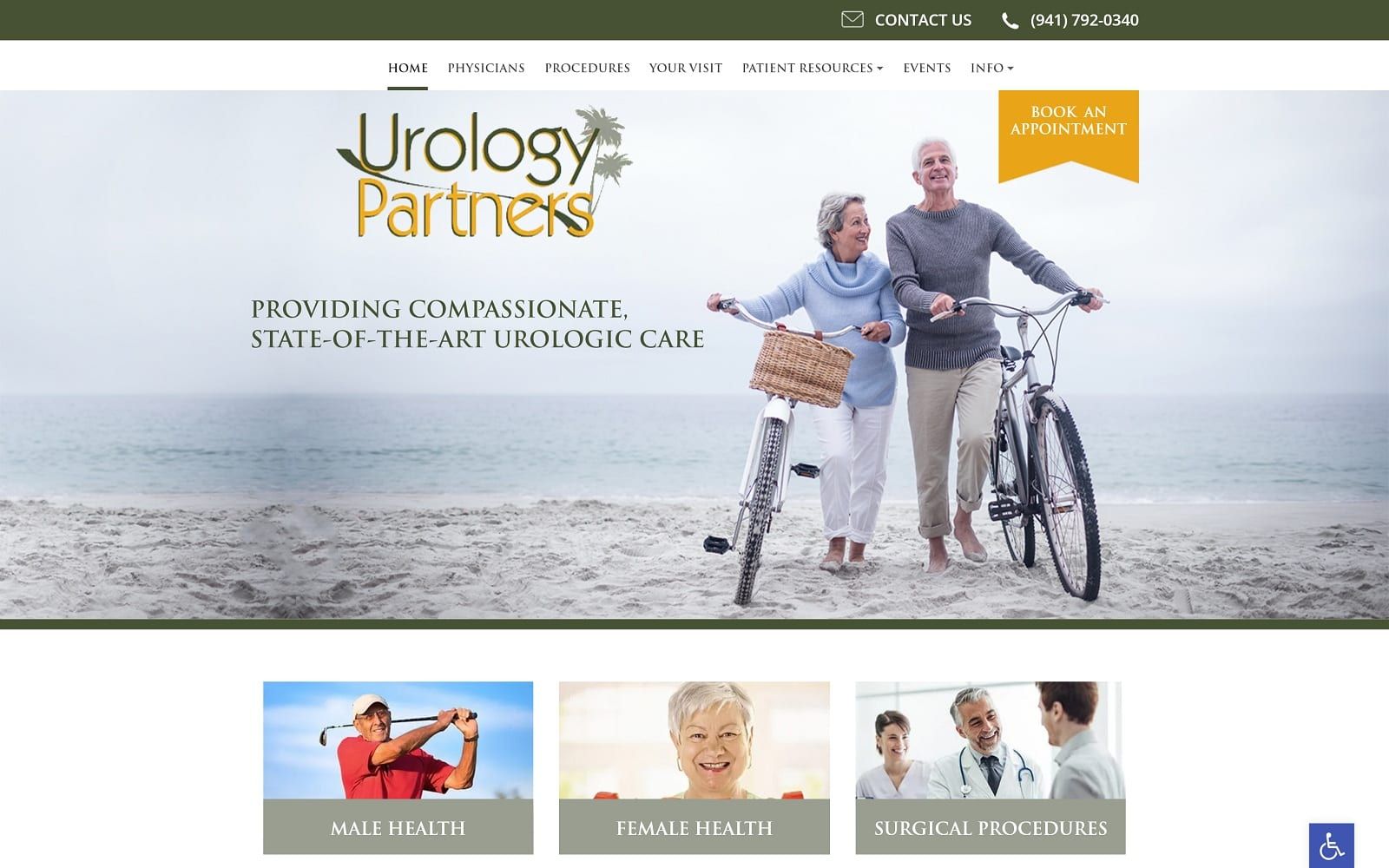 Urology Partners.com Screenshot