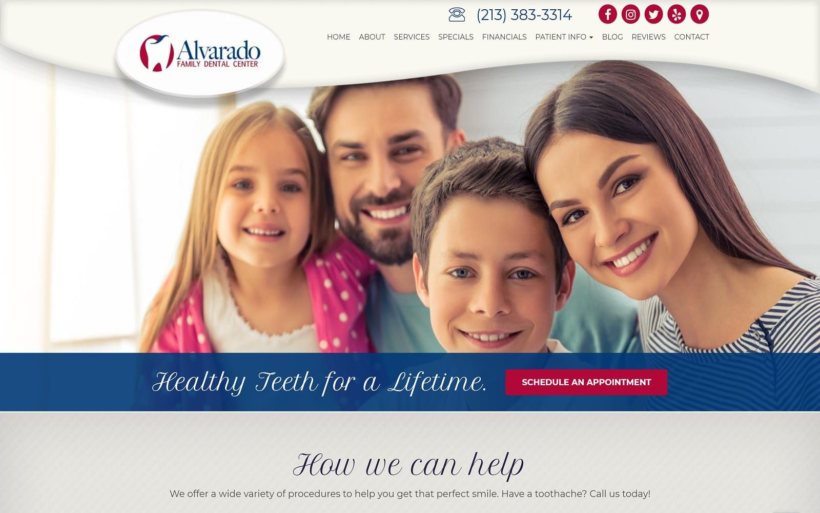 Alvaradofamilydentalcenter.com Screenshot
