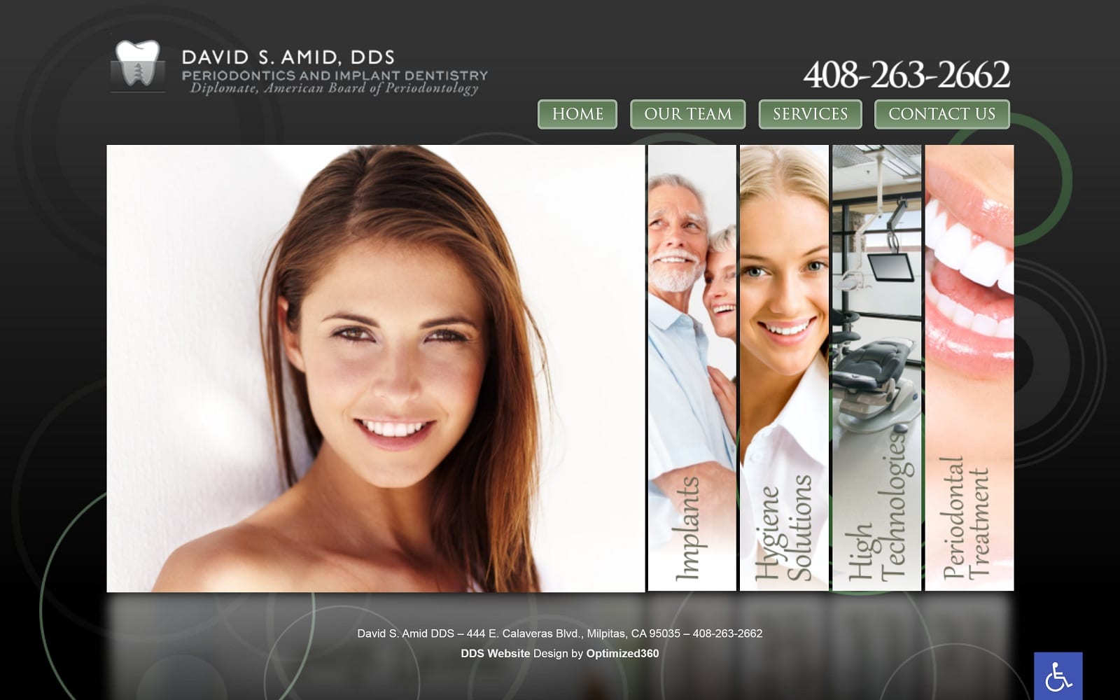 Milpitasperiodontist.com Screenshot