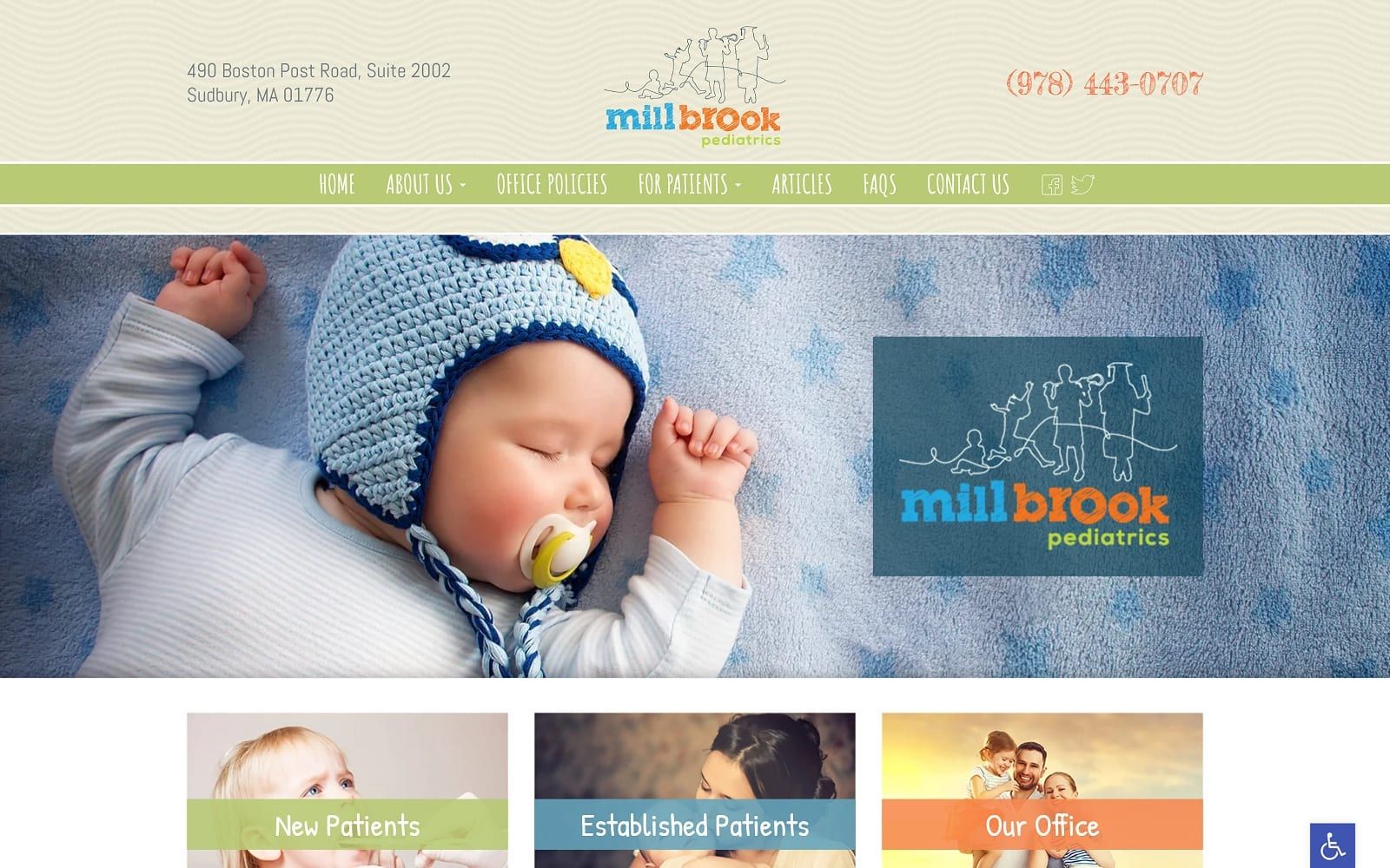 Millbrookpediatrics.com Screenshot