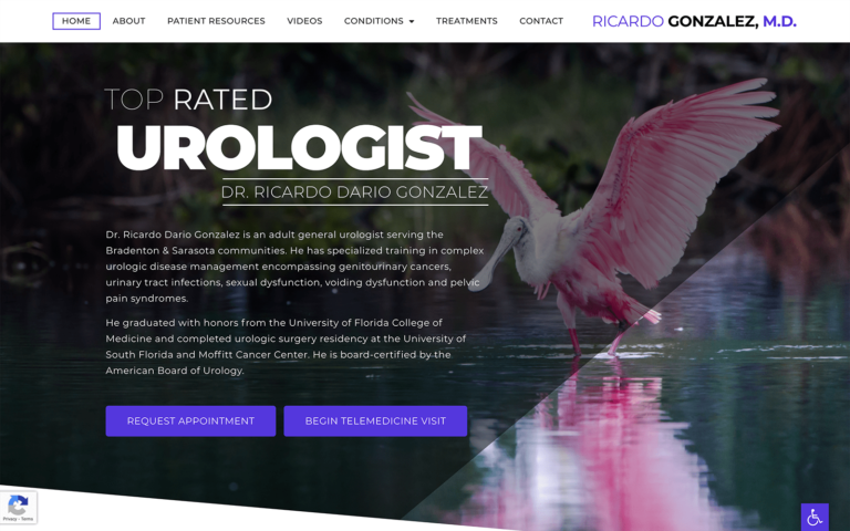 Naturesque Urology Website Design