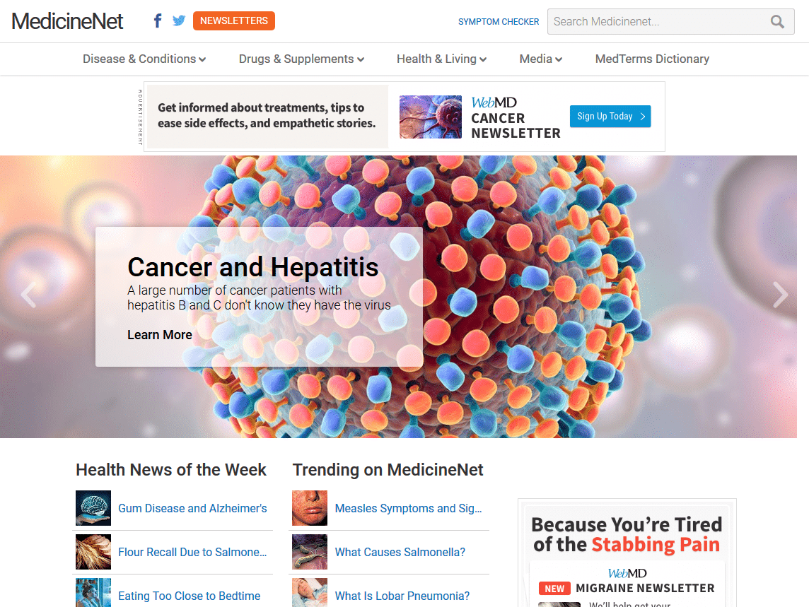 Www.medicinenet.com Screenshot