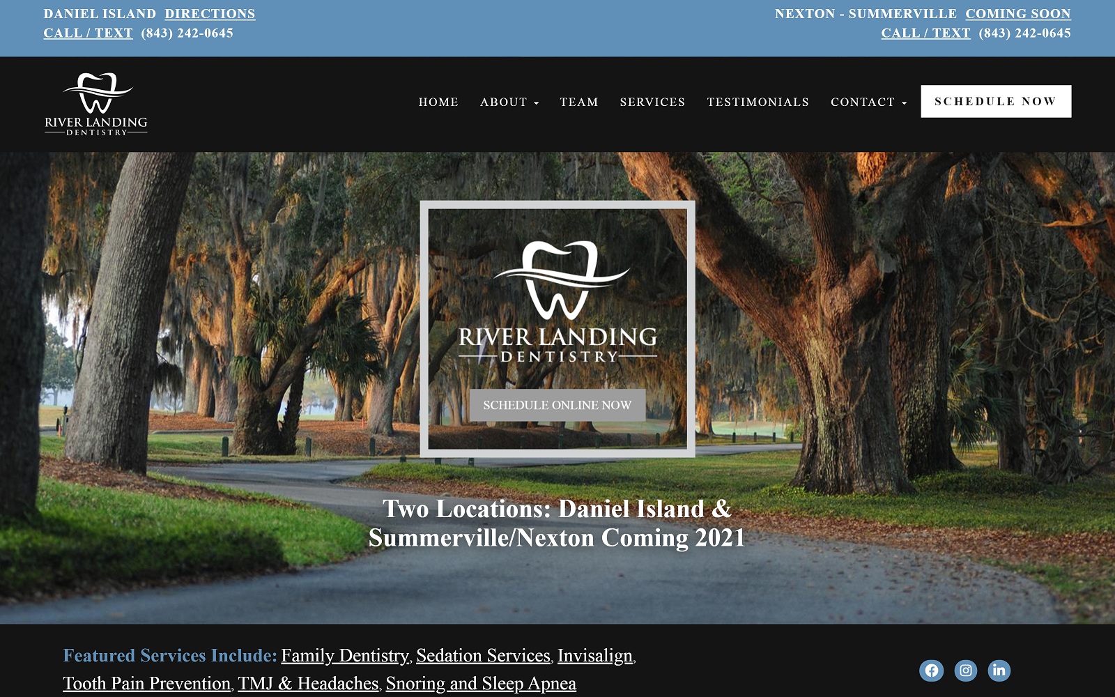 riverlandingdentistry.com screenshot1