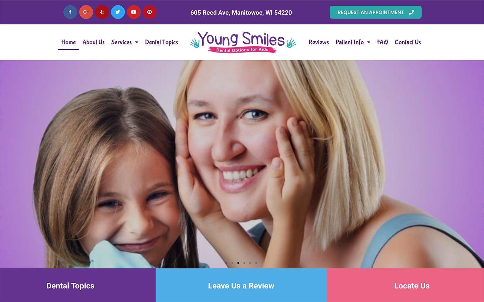 Young Smiles Website Screenshot