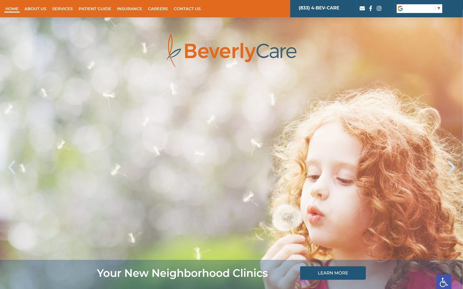 Beverlycare.org Screenshot