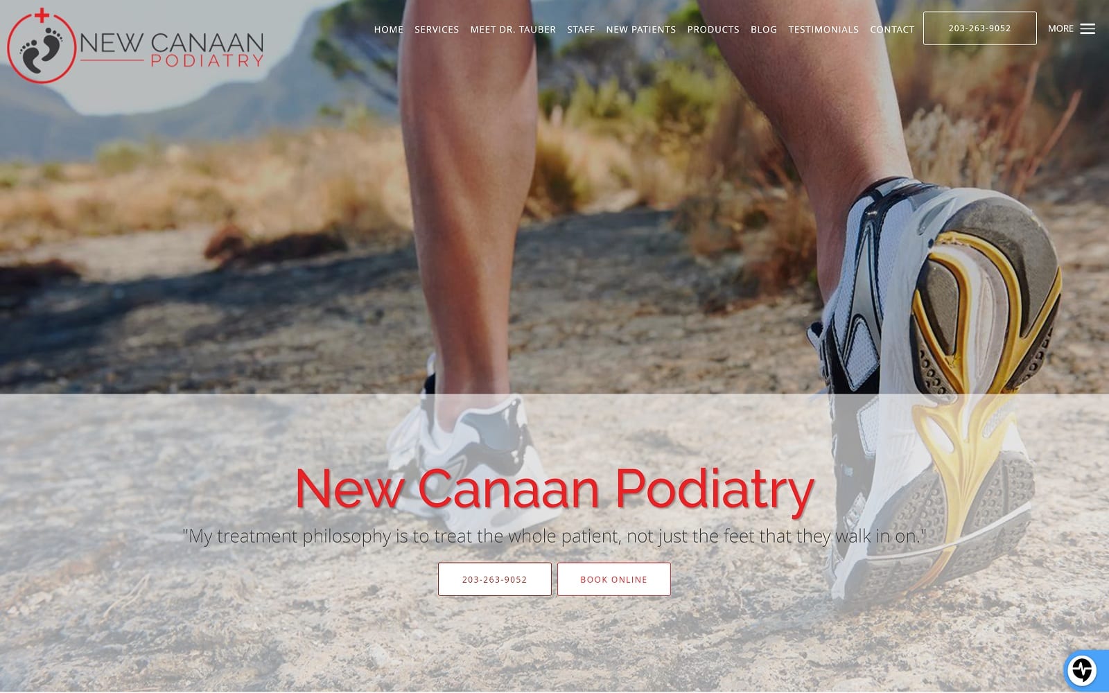 Newcanaanpodiatry.com Screenshot