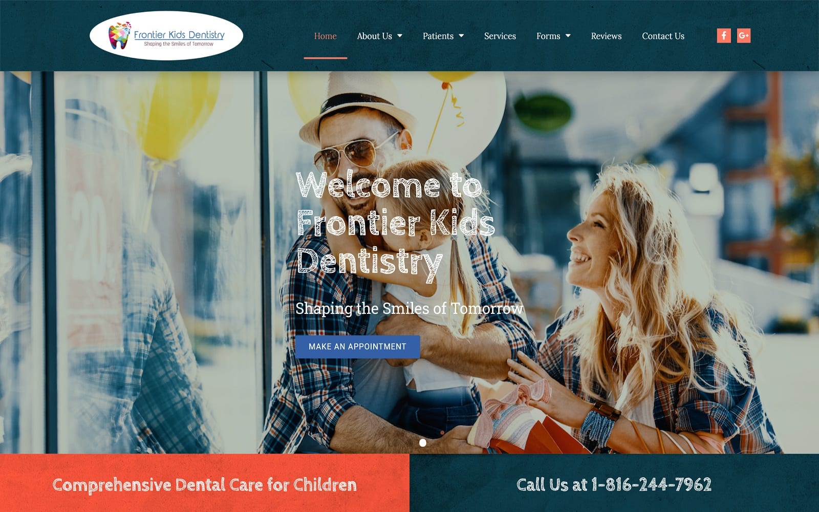 Frontierkidsdentistry.com Screenshot