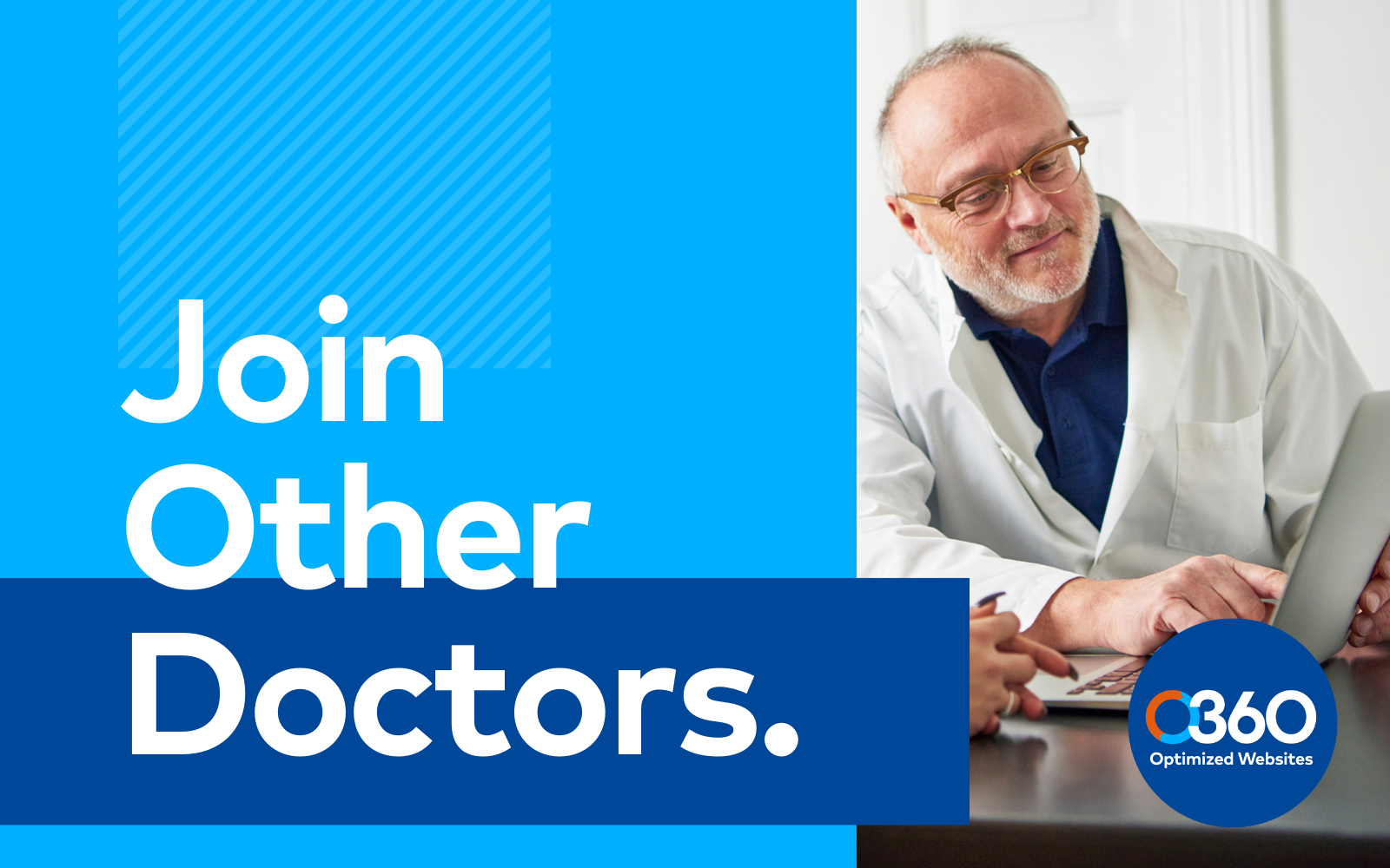 join other doctors with an image of one old doctor