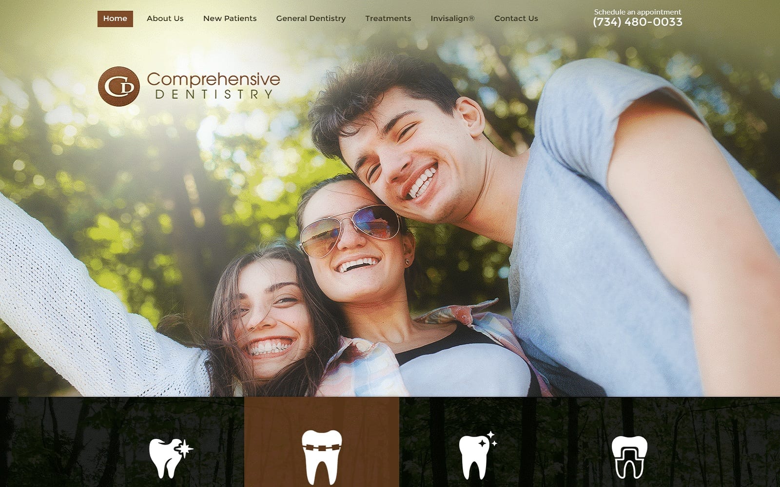 Comprehensive Dentistry Website Screenshot1