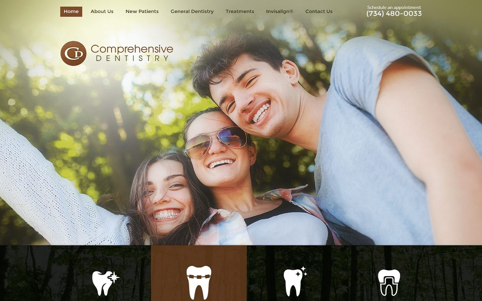 Comprehensive Dentistry Website Screenshot1