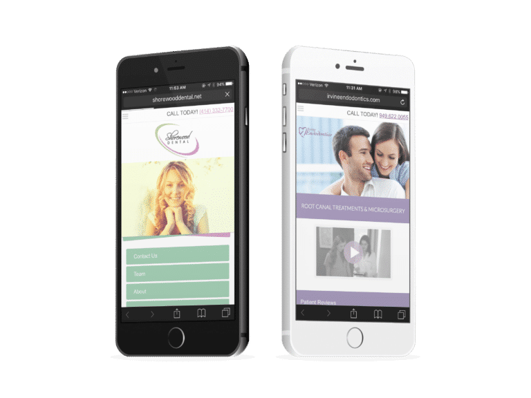 Two Endodontic Mobile Websites