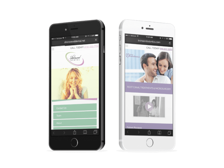 Two Endodontic Mobile Websites