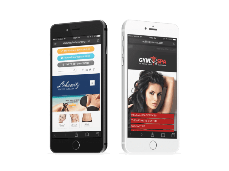 Two Plastic And Cosmetic Surgery Mobile Websites