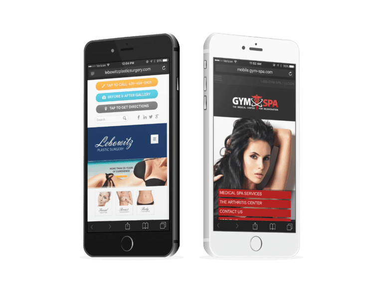 Two Plastic And Cosmetic Surgery Mobile Websites