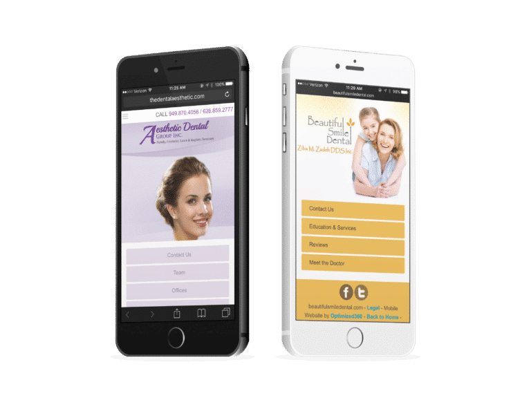 Two Prosthodontic Mobile Websites
