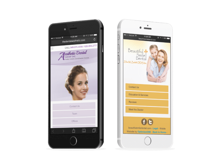 Two Prosthodontic Mobile Websites