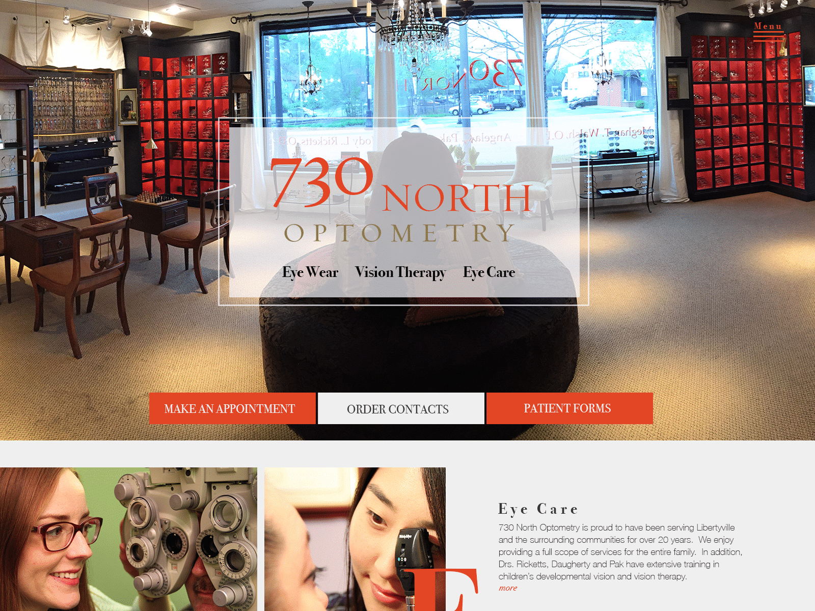 730 North Optometry Website Full Page 3 1600X1200
