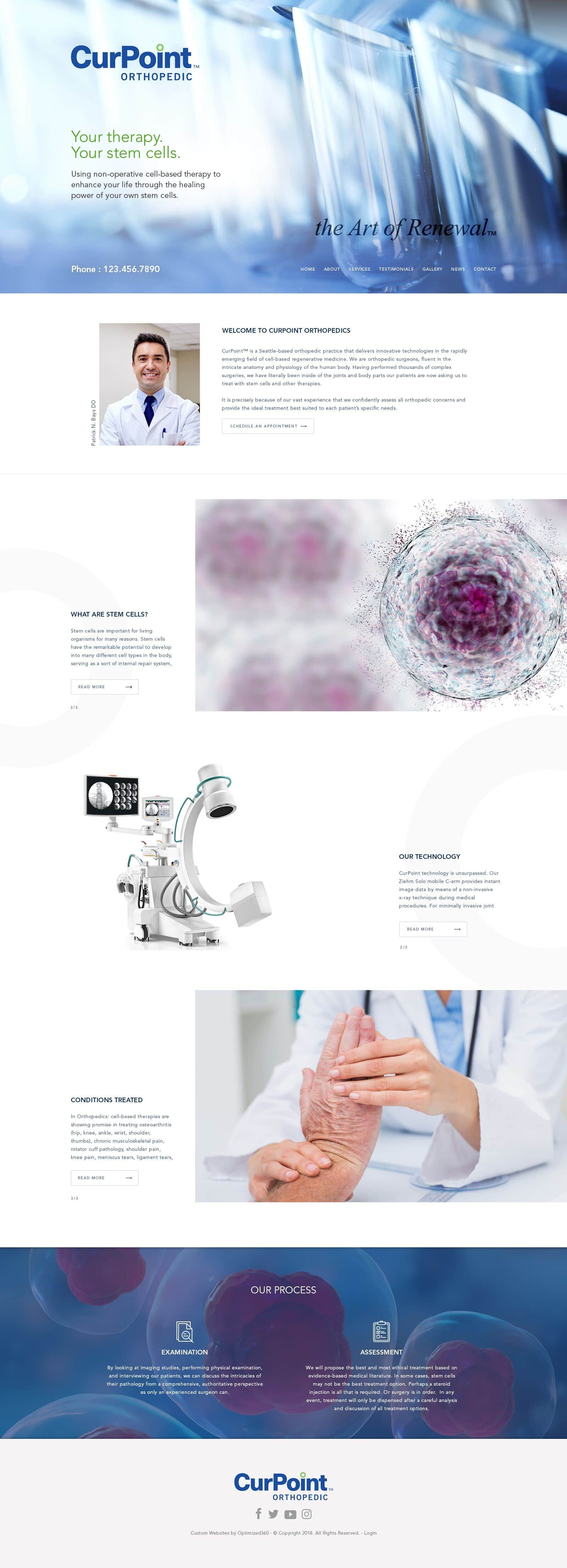 Curpoint Orthopedic Website