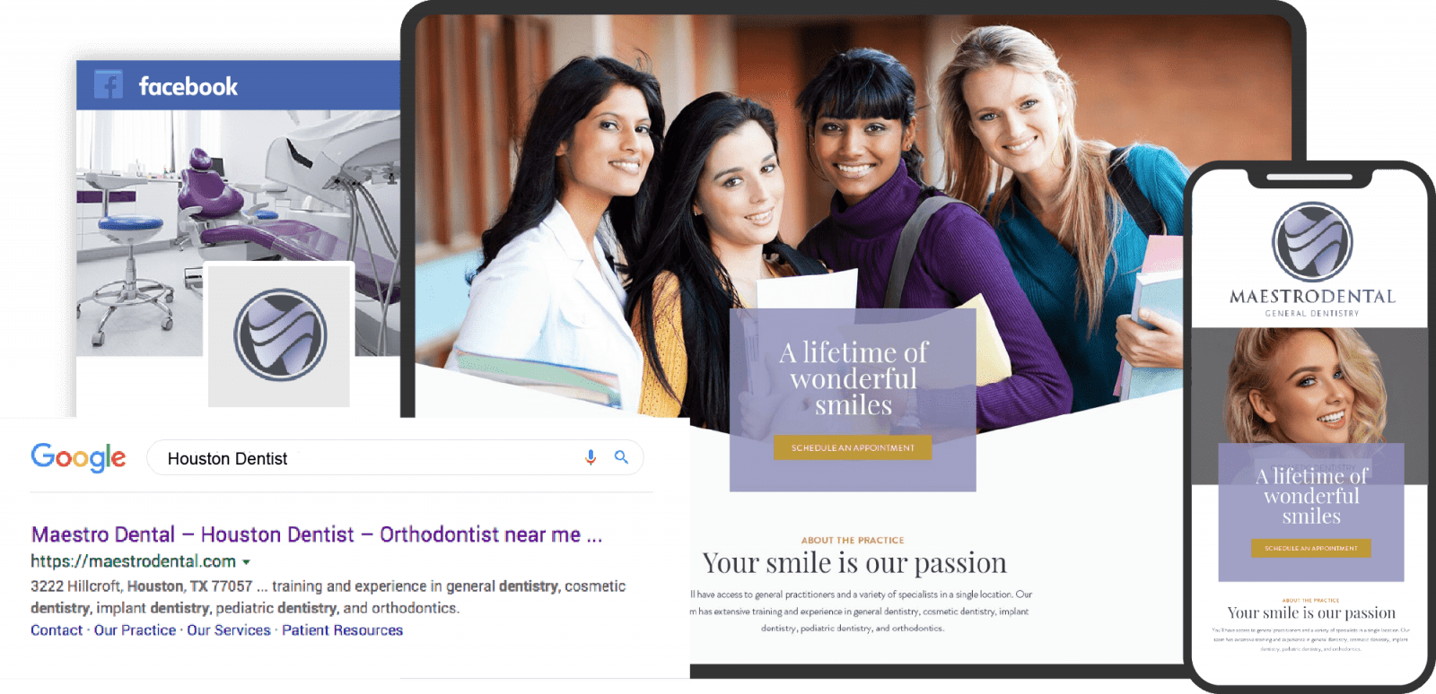 Maestro Dental Website on Multiple Devices Custom Featured Image