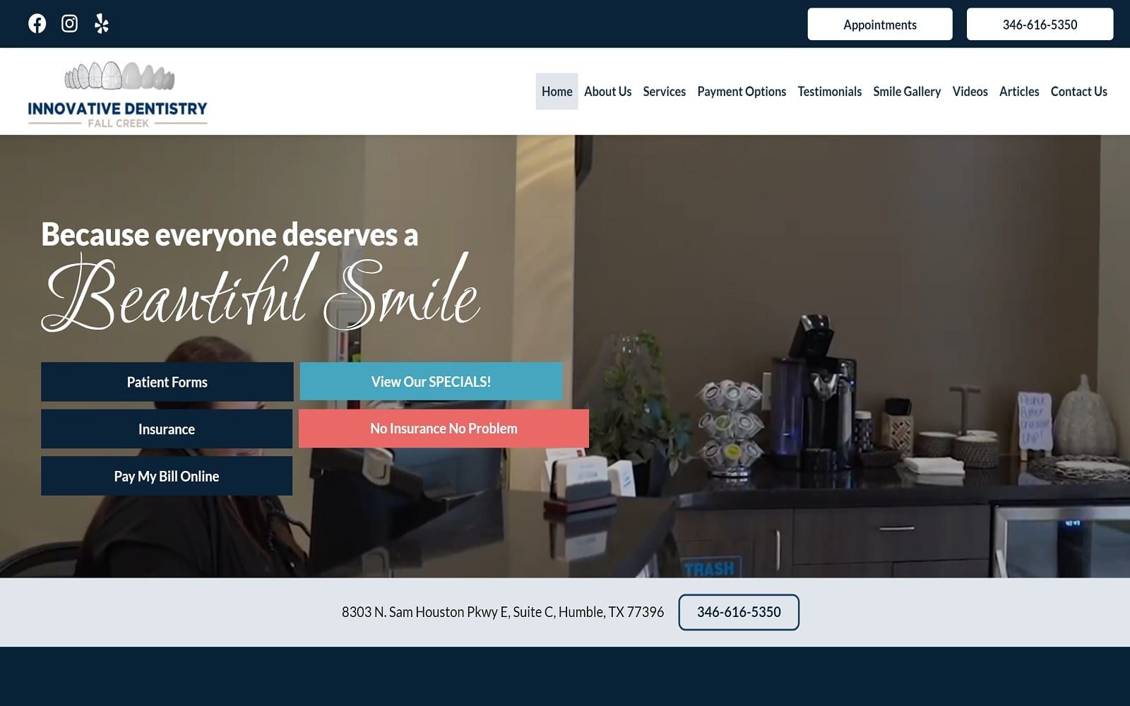 Aliso Viejo Family Dental site Designed By O360®