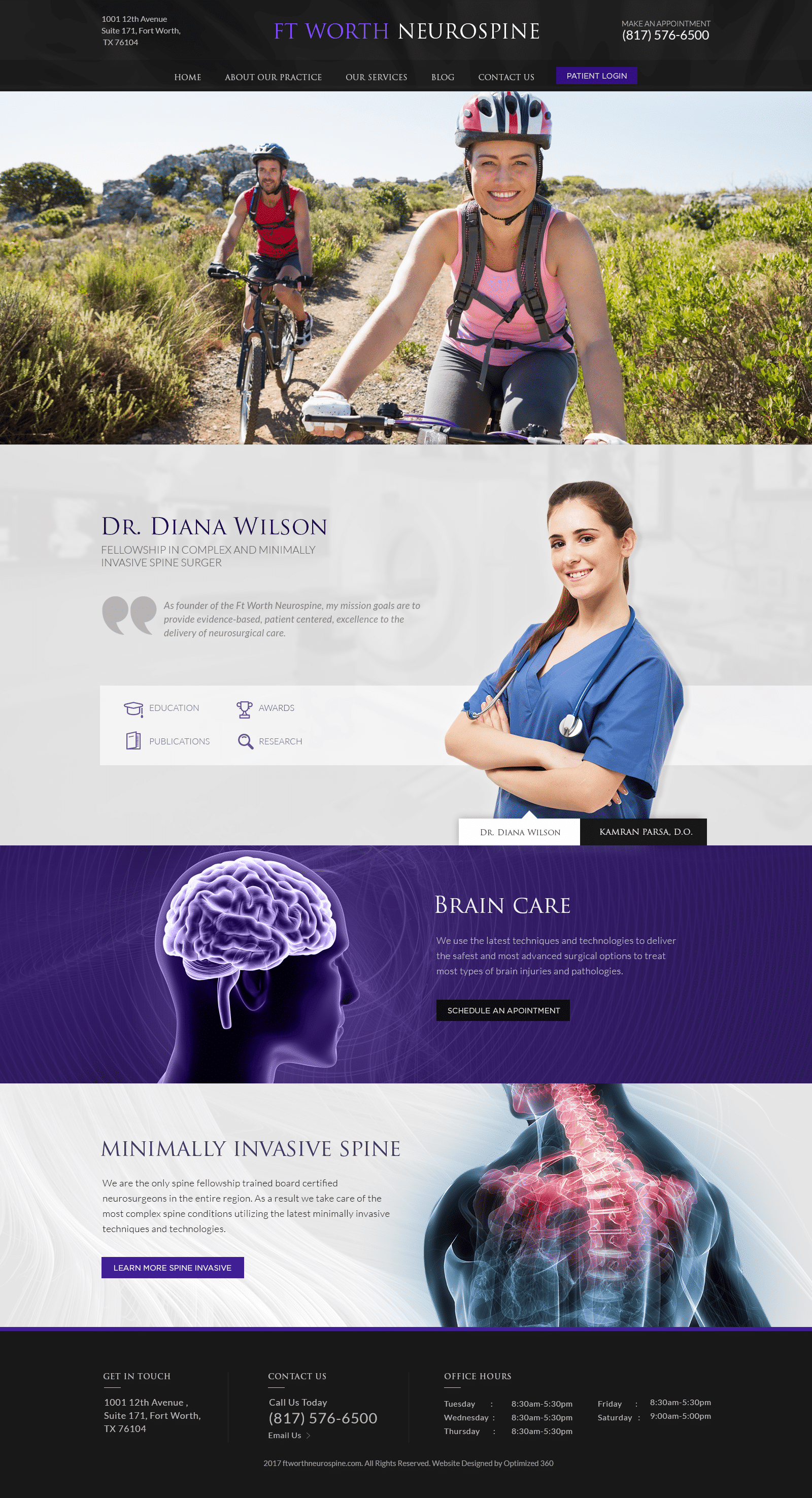 Forth Worth Neurosurgeons Website