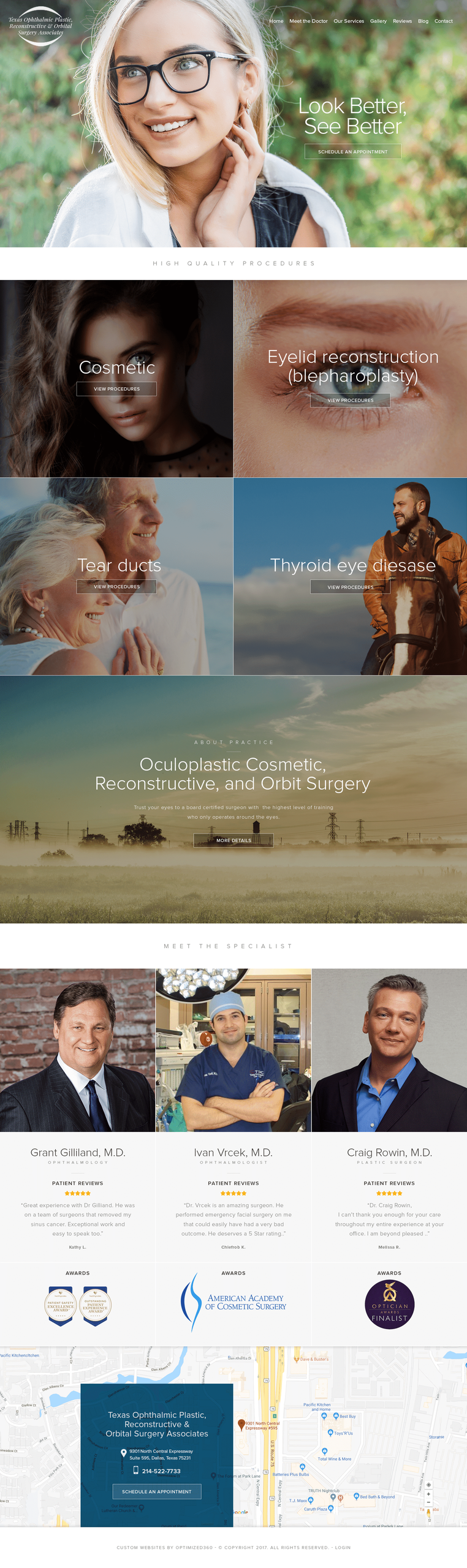 Texas Ophthalmic Plastic Surgery Website