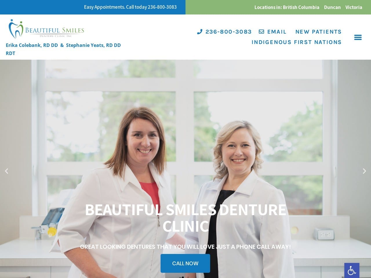 Beautifulsmilesdenture.com Screenshot