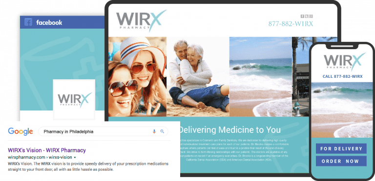 WIRX Pharmacy Website on Multiple Devices Custom Featured Image