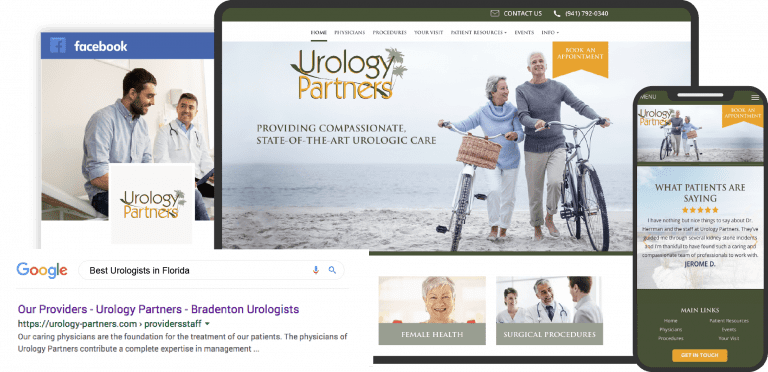Urology Partners Florida Website in Multiple Devices Custom Featured Image
