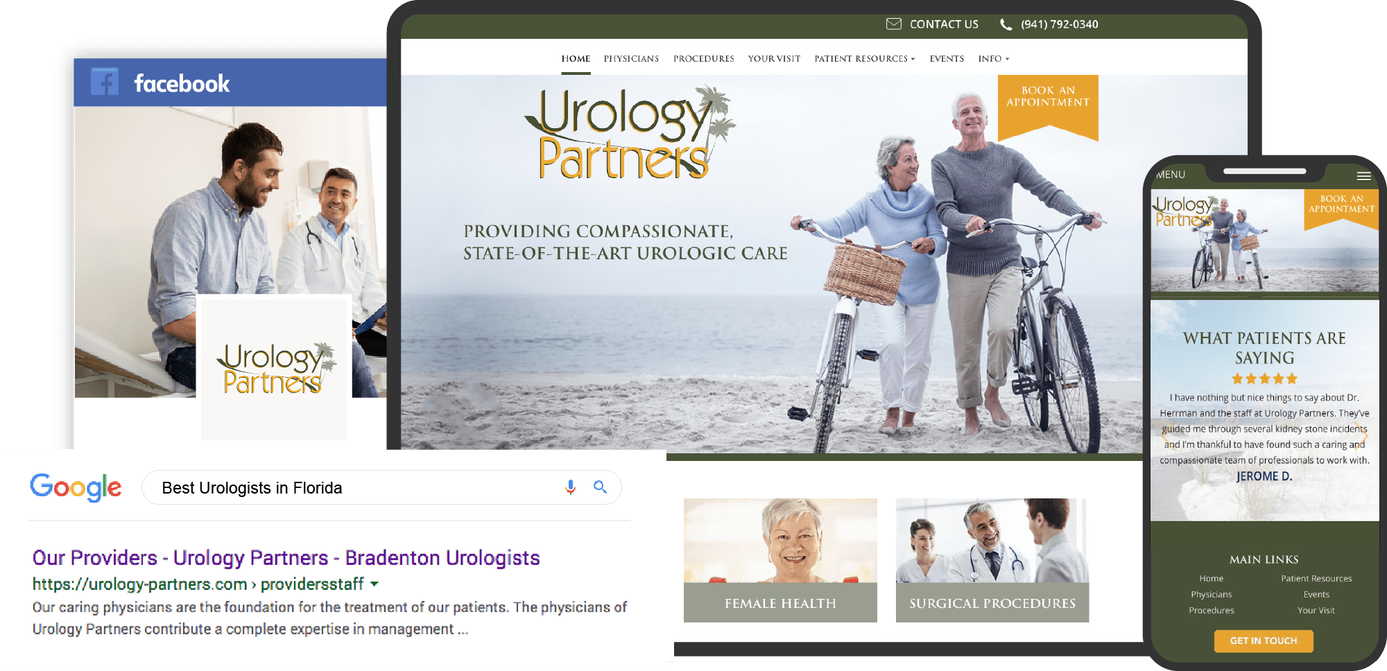 Urology Partners Florida Website in Multiple Devices Custom Featured Image